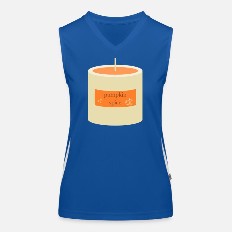 Pumpkin Spice Candle  Women's Functional Contrast Tank Top