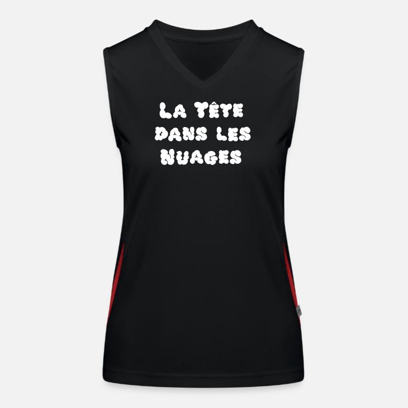 HEAD IN THE CLOUDS! Women's Functional Contrast Tank Top