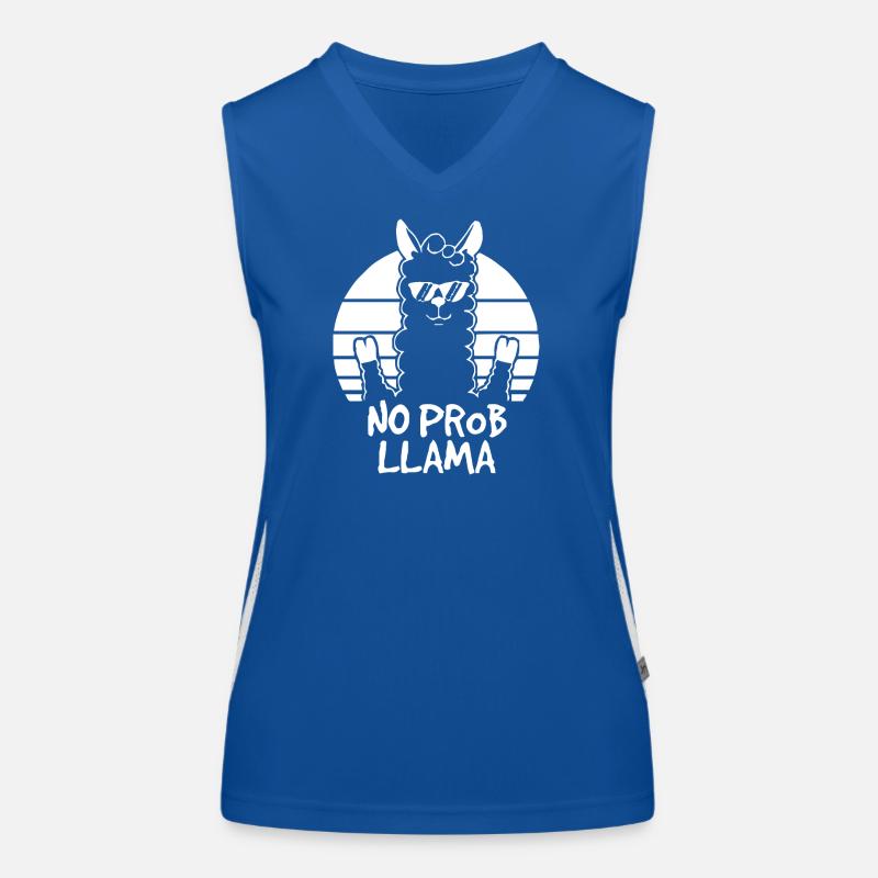 No Prob Llama Retro Soleil Débardeur respirant contrasté Femme