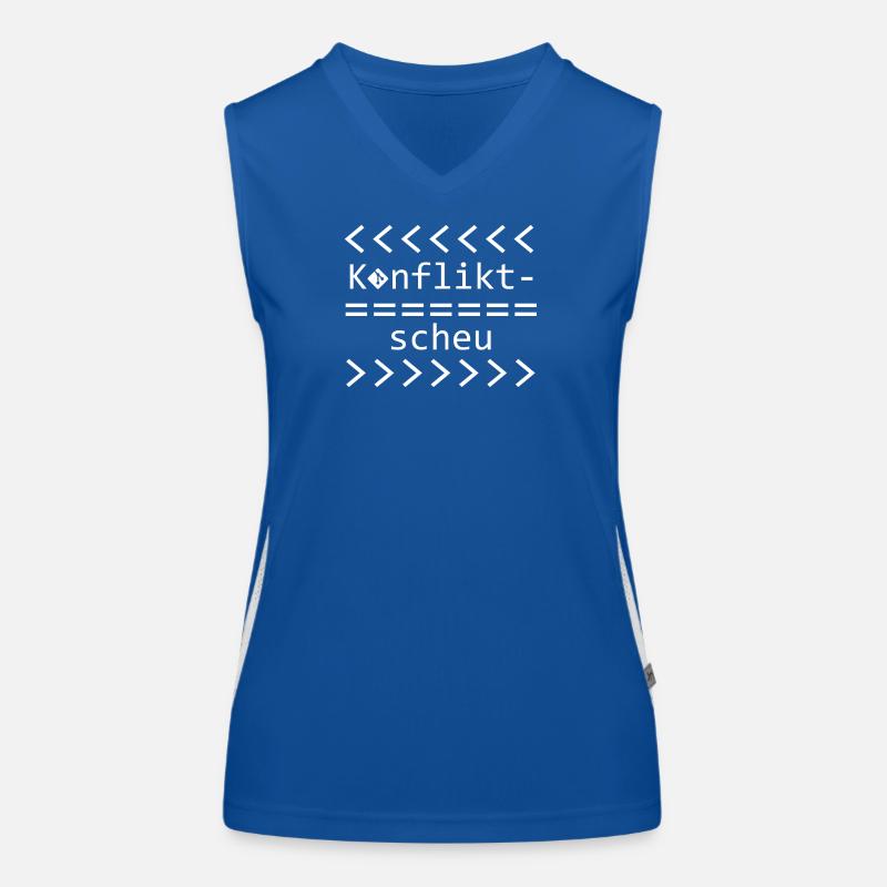 Konfliktscheu Git Nerd Shirt Funktionelles Kontrast-Tank Top für Frauen