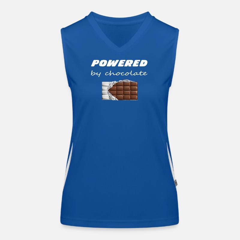 Propulsé par la conception de barres de chocolat au chocolat Débardeur respirant contrasté Femme