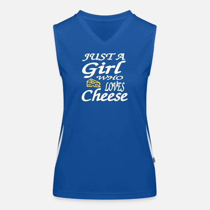 Käse Funktionelles Kontrast-Tank Top für Frauen