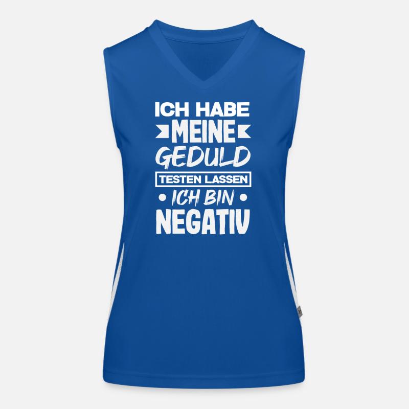 Patience tested – I'm negative Women's Functional Contrast Tank Top