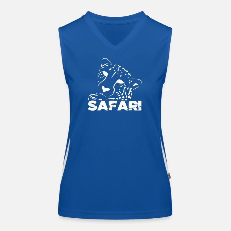 Safari Léopard Silhouette Débardeur respirant contrasté Femme