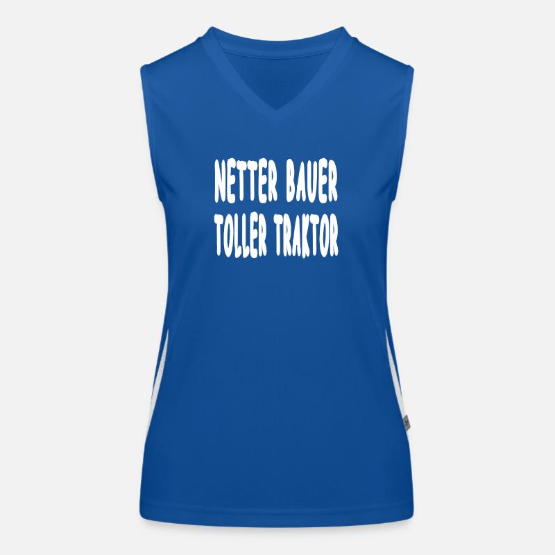 Traktor Funktionelles Kontrast-Tank Top für Frauen