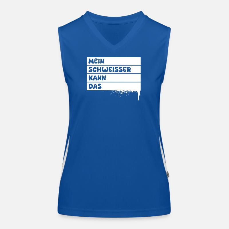 Welder as a profession Women's Functional Contrast Tank Top