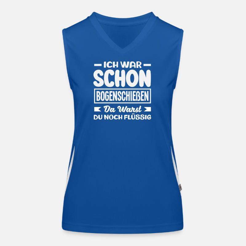 Bogenschießen Bogenschütze Geschenk Funktionelles Kontrast-Tank Top für Frauen