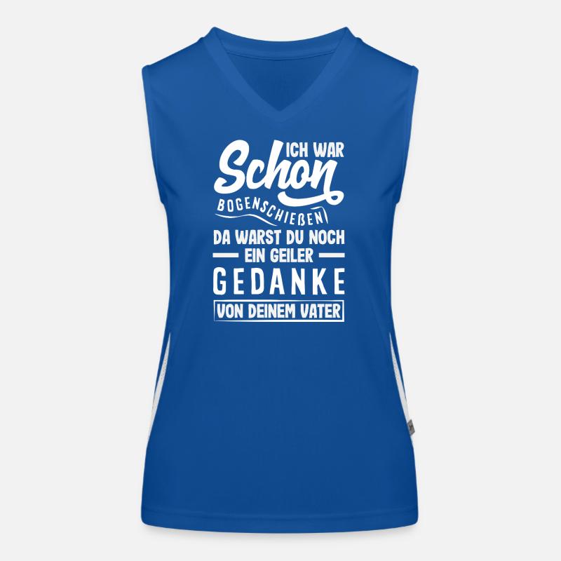 Bogenschießen Bogenschütze Geschenk Funktionelles Kontrast-Tank Top für Frauen