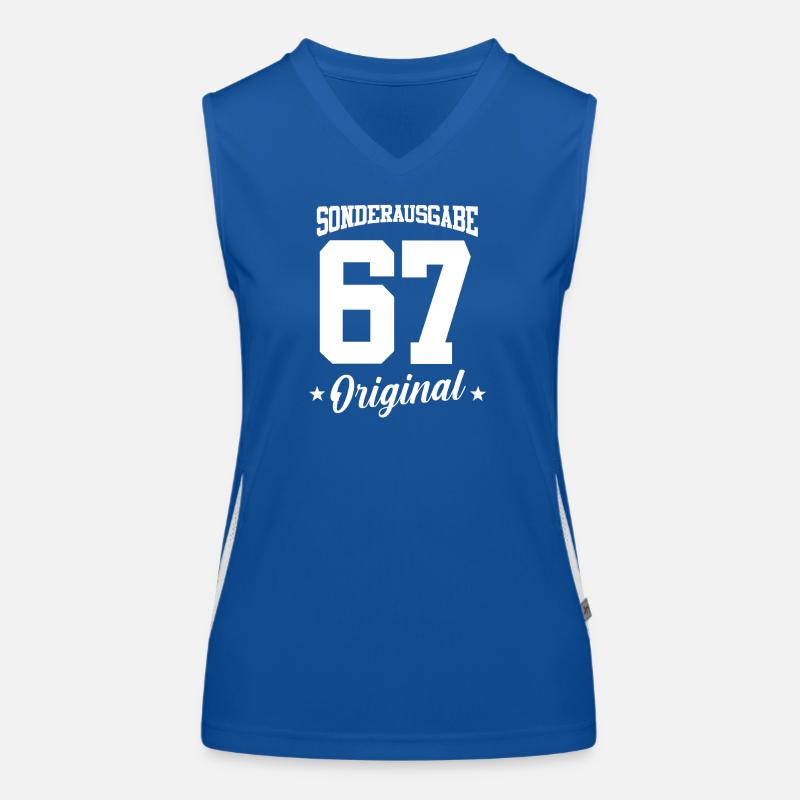 67 Geburtstag Funktionelles Kontrast-Tank Top für Frauen