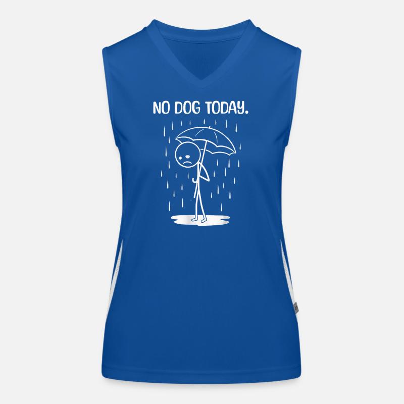 Funny Today unfortunately no dog Women's Functional Contrast Tank Top