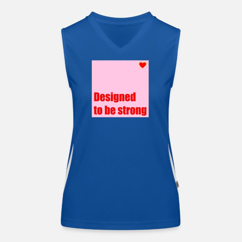 DESIGNED TO BE STRONG HEART Women's Functional Contrast Tank Top