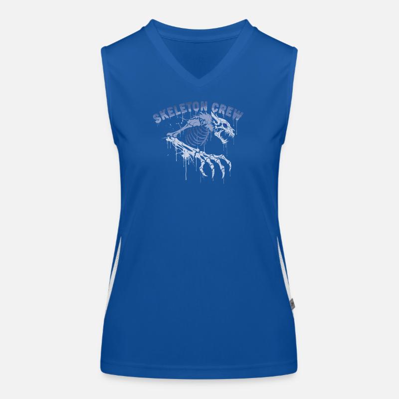 Skelett Werwolf Graffiti Funktionelles Kontrast-Tank Top für Frauen