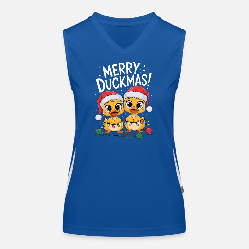 Ente Weihnachtspullover Enten Weihnachten Duckmas Funktionelles Kontrast-Tank Top für Frauen