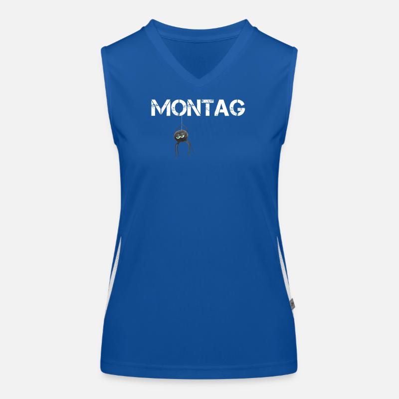 Montags Spinne Funktionelles Kontrast-Tank Top für Frauen