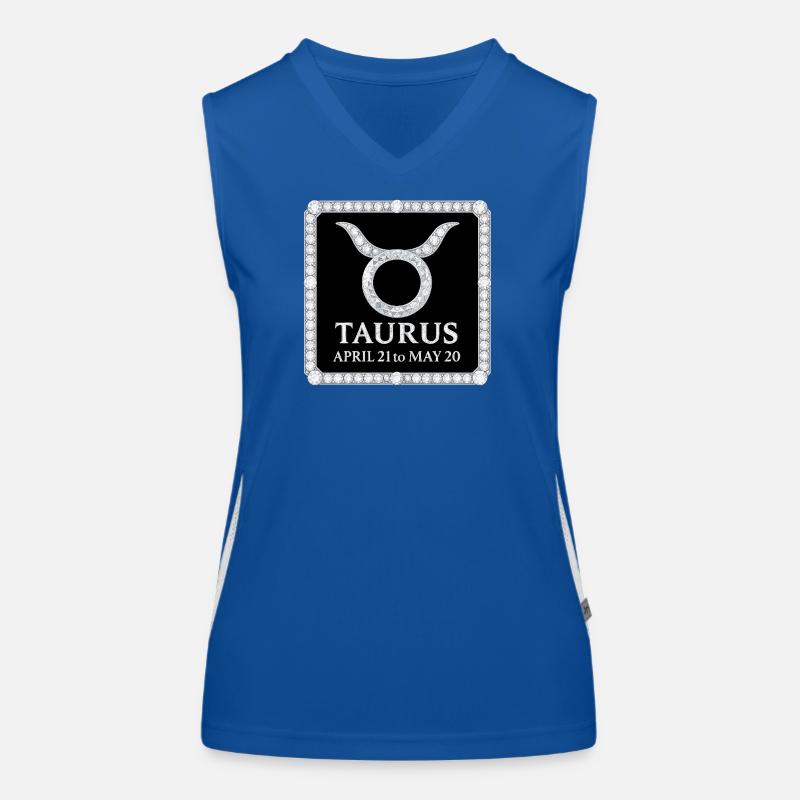 Sternzeichens Stier Funktionelles Kontrast-Tank Top für Frauen