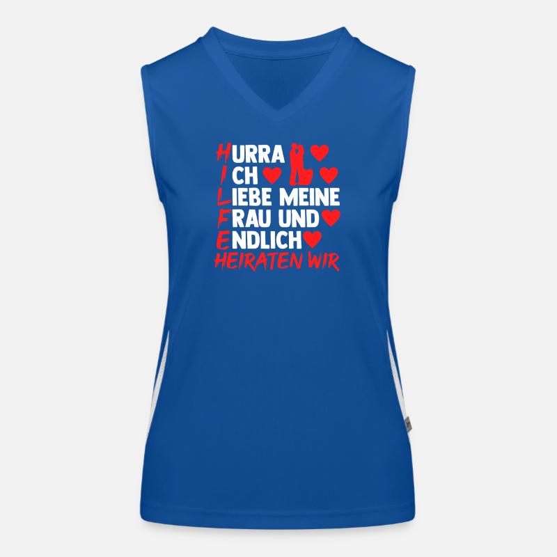 Bräutigam Polterabend Junggesellenabschied Funktionelles Kontrast-Tank Top für Frauen