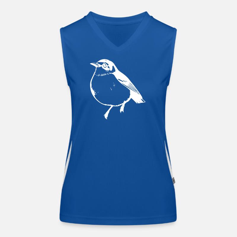 Blanc oiseau Débardeur respirant contrasté Femme