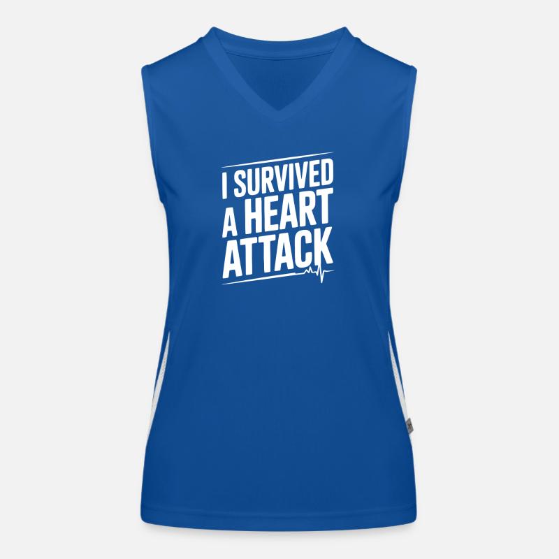 I Survived a Heart Attack Women's Functional Contrast Tank Top