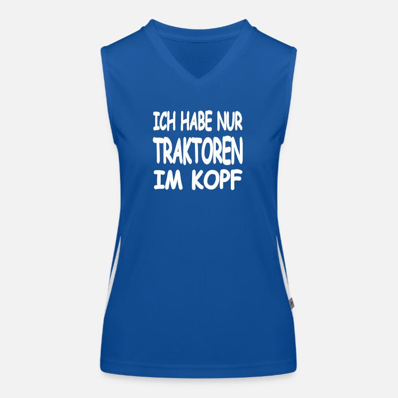 Traktor Funktionelles Kontrast-Tank Top für Frauen