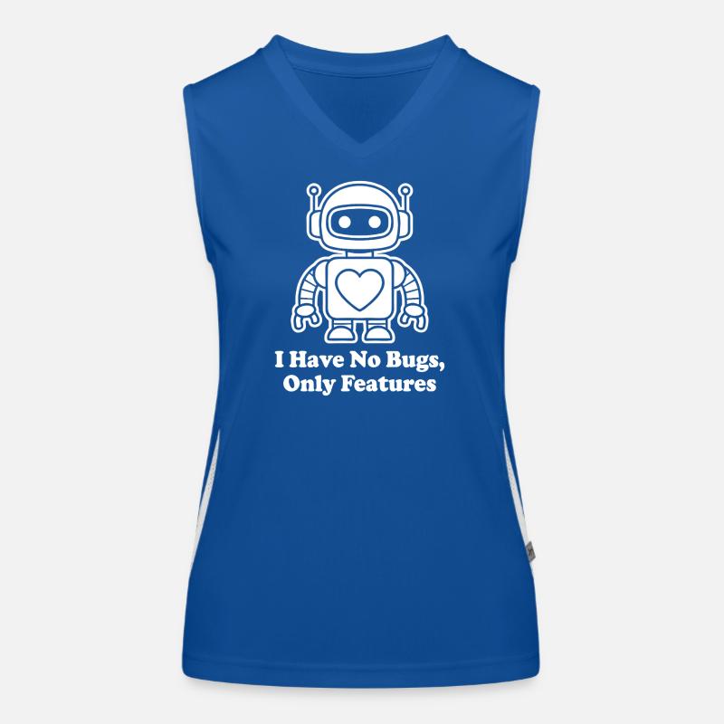 Herzroboter Nur Features Funktionelles Kontrast-Tank Top für Frauen