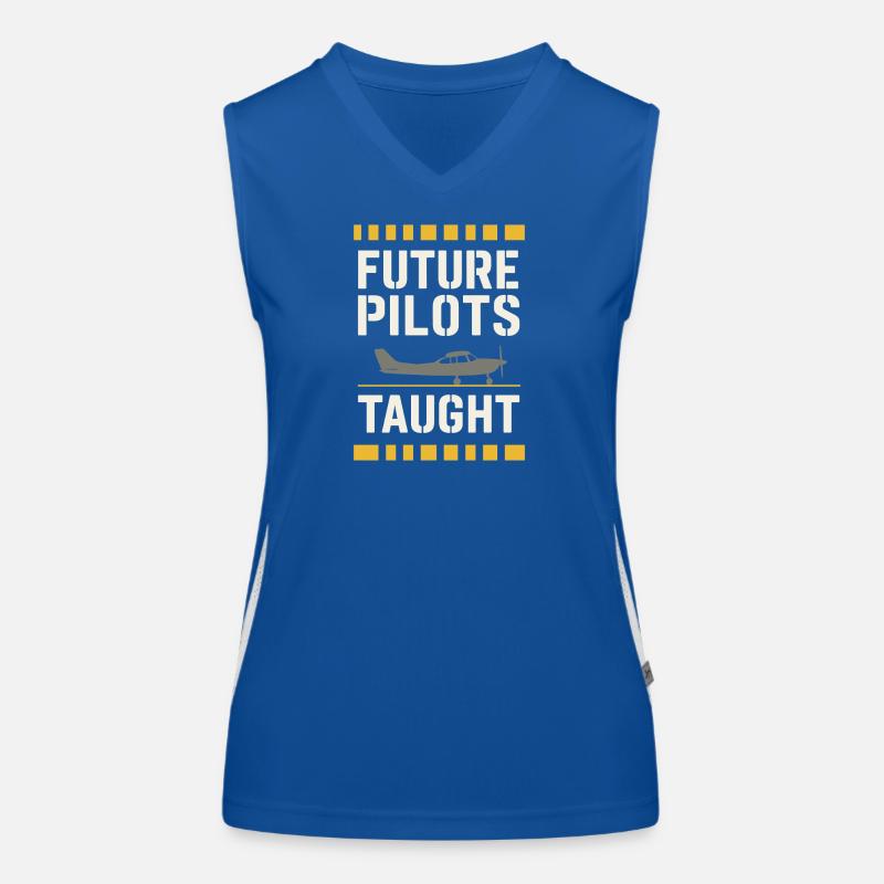 Fluglehrer Cfi Pilot Luftfahrtlehrer Funktionelles Kontrast-Tank Top für Frauen