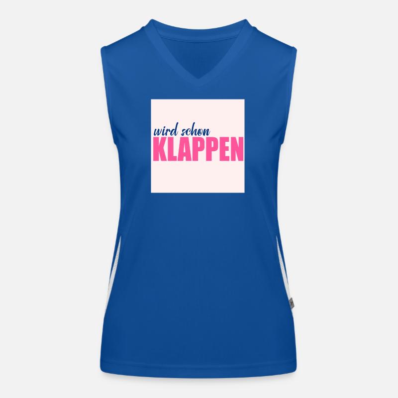 Wird schon klappen Optimismus Funktionelles Kontrast-Tank Top für Frauen