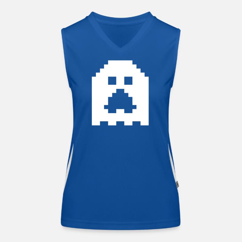 Ghost_Pixels_White Débardeur respirant contrasté Femme