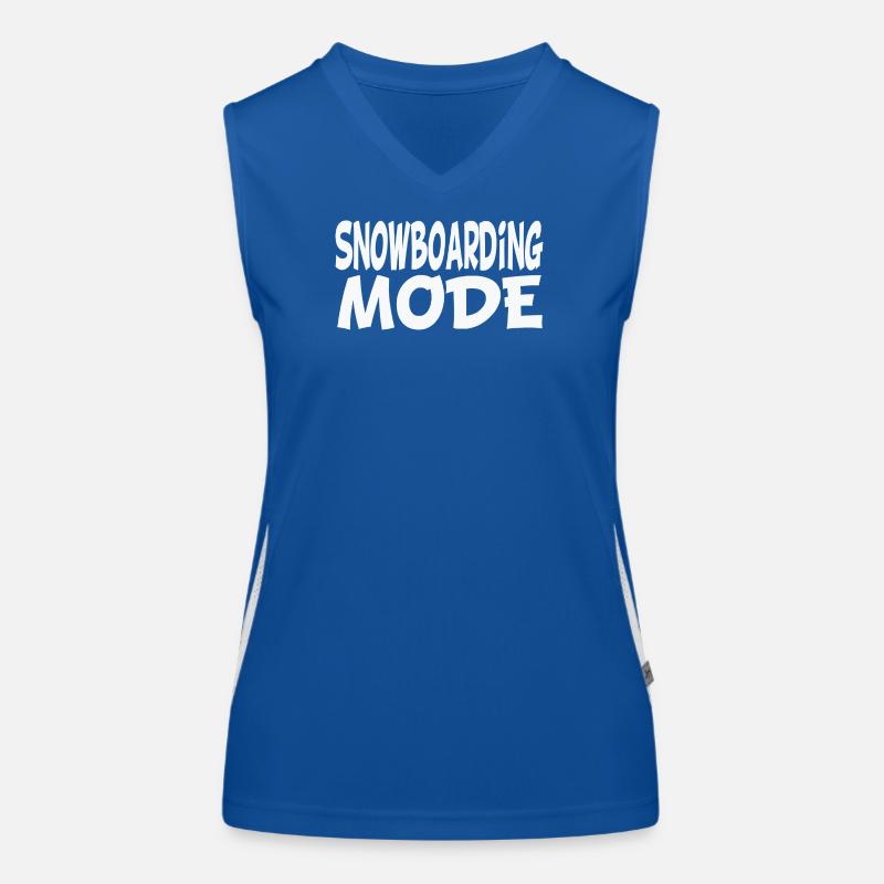 Snowboarding mode Funktionelles Kontrast-Tank Top für Frauen