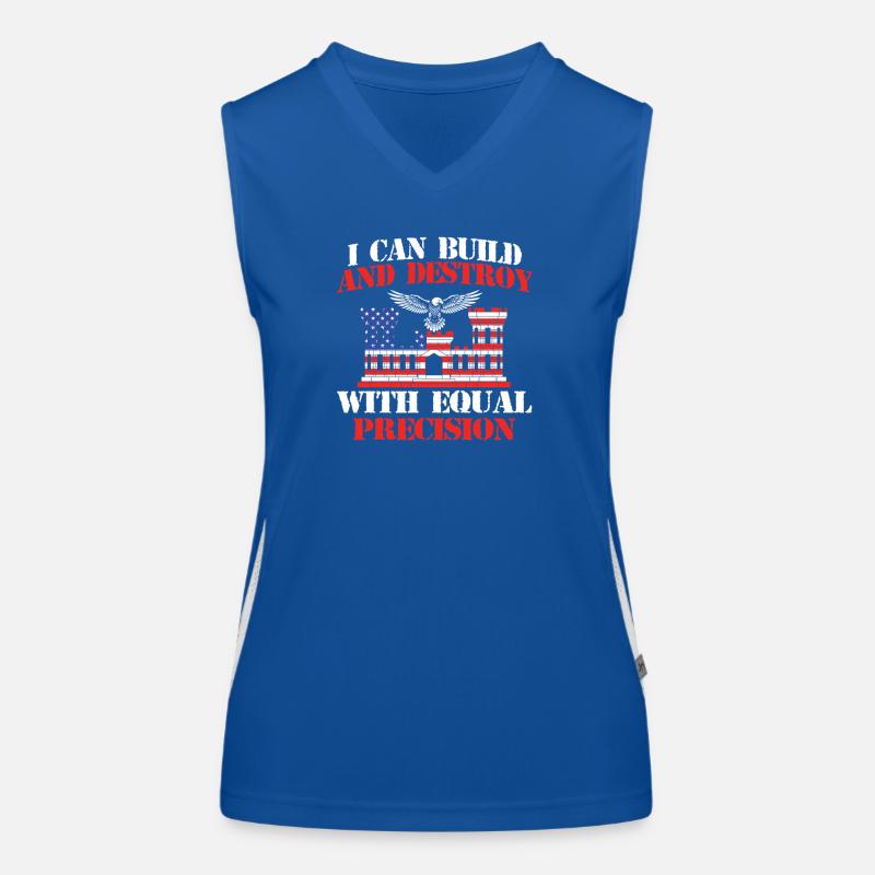 Construisez et détruisez avec Precision Combat Engineer Débardeur respirant contrasté Femme
