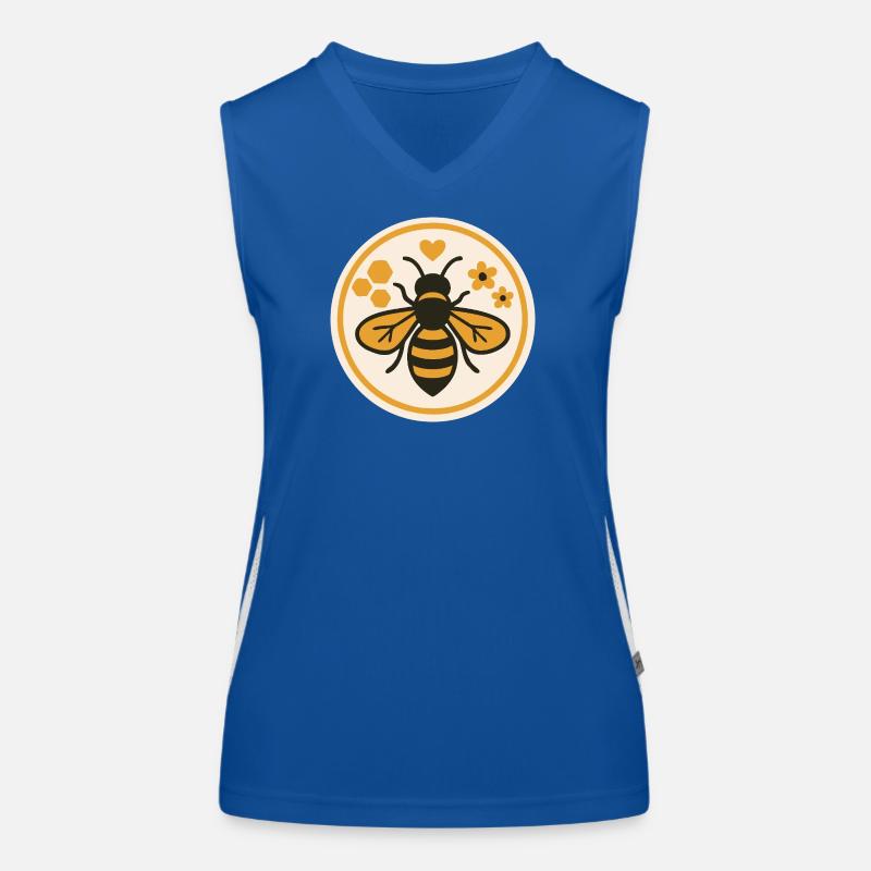 Save the Bees - Nature Bee Motif Women's Functional Contrast Tank Top