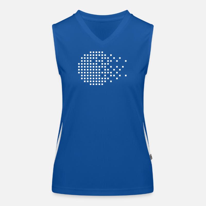 Pixel-Mosaik-Raster Funktionelles Kontrast-Tank Top für Frauen