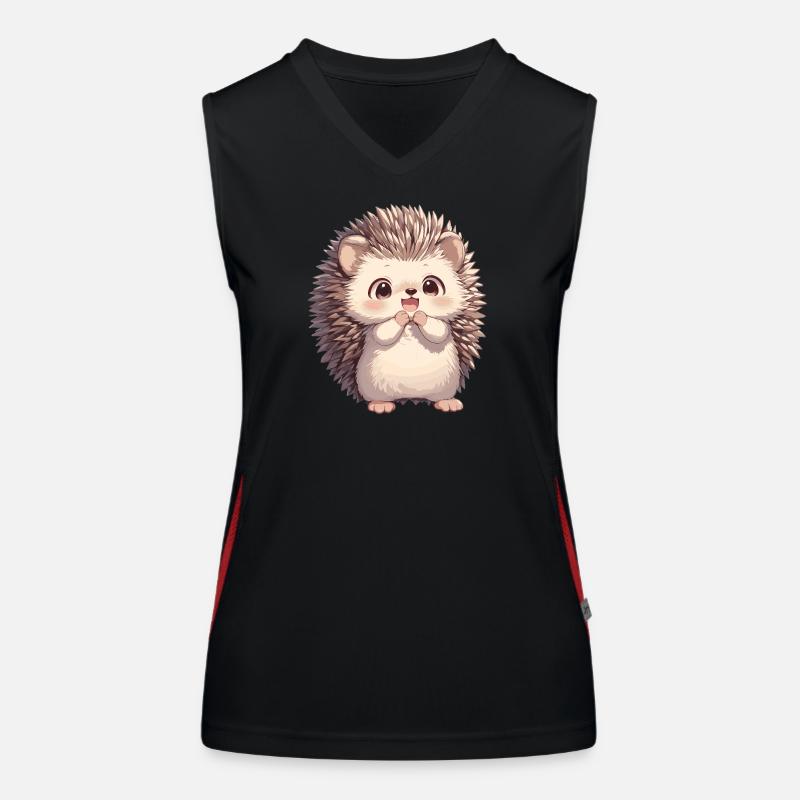 Igel Funktionelles Kontrast-Tank Top für Frauen