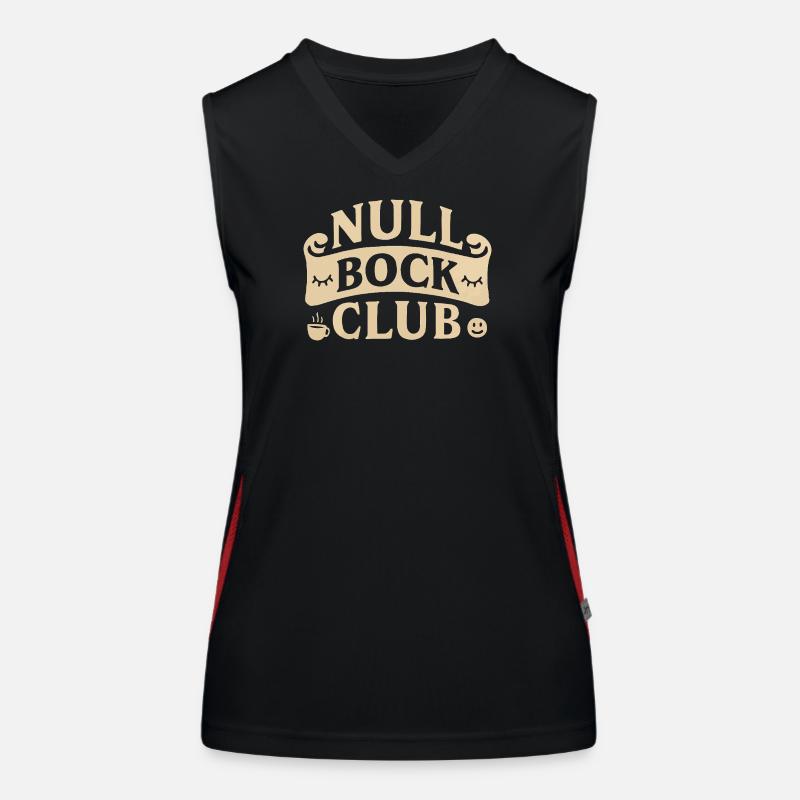 Null Bock Club – Déclaration drôle Débardeur respirant contrasté Femme