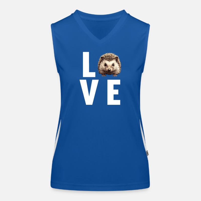 Igel Funktionelles Kontrast-Tank Top für Frauen