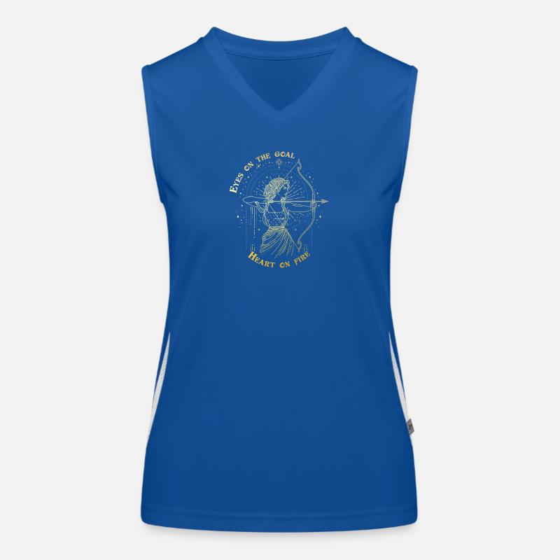 Schütze Sternzeichen Bogenschütze Sternzeichen Geschenk Funktionelles Kontrast-Tank Top für Frauen