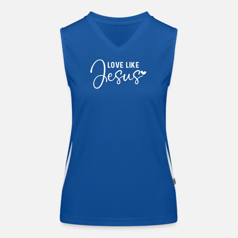 Aimer comme Jésus Débardeur respirant contrasté Femme