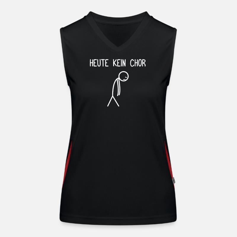 Heute kein Chor Dirigent Chorleiter Dirigenten Funktionelles Kontrast-Tank Top für Frauen