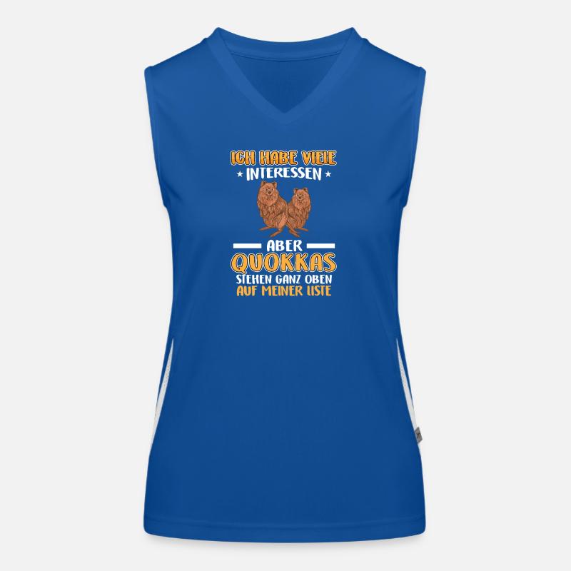 Quokka interests me Short-tailed kangaroo Women's Functional Contrast Tank Top