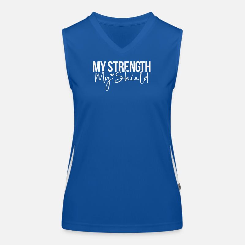 Ma force, mon bouclier Débardeur respirant contrasté Femme