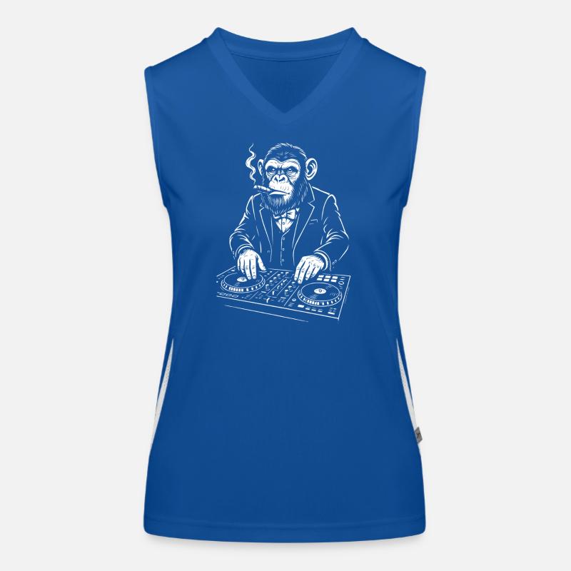 Monkey Club DJ in a Suit Women's Functional Contrast Tank Top