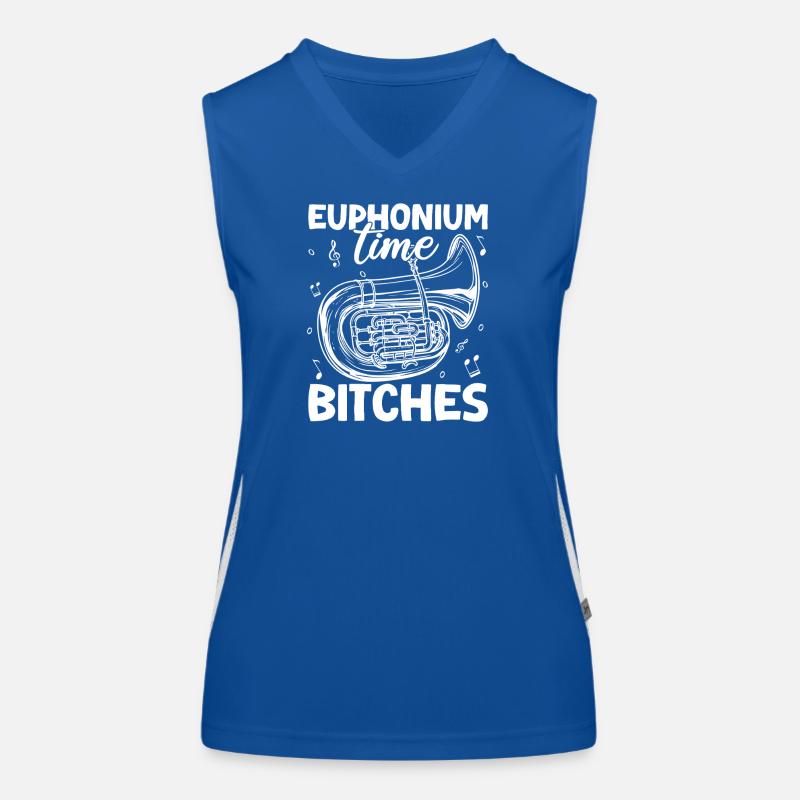 Bariton Player Time Bitches Euphonium Funktionelles Kontrast-Tank Top für Frauen