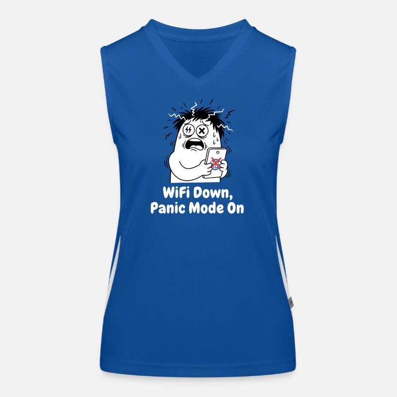 WiFi Failure Panic Mode Women's Functional Contrast Tank Top