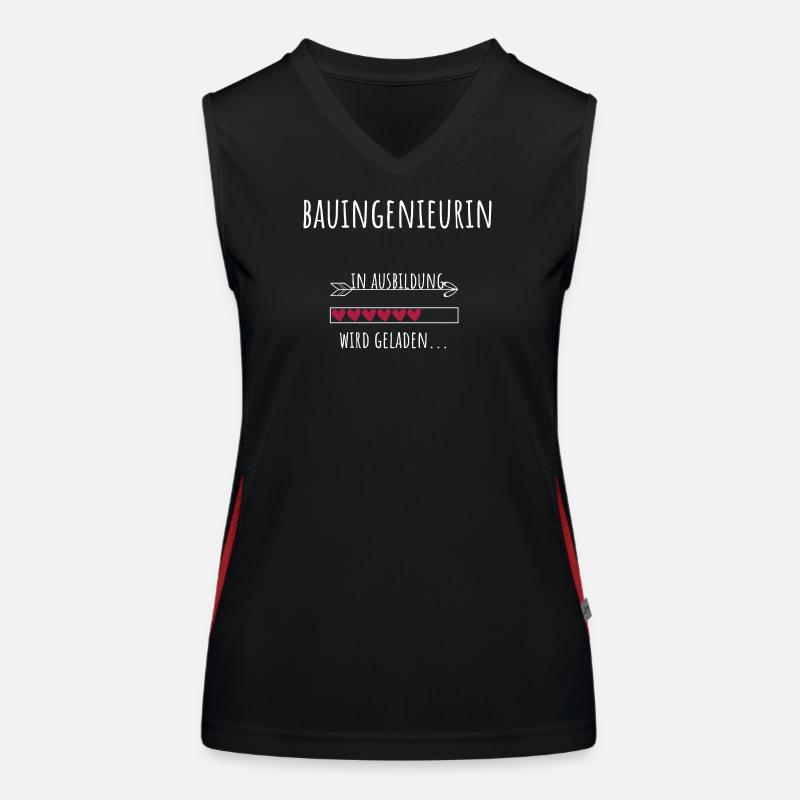 Civil Engineering Profession Education Civil Engineer Women's Functional Contrast Tank Top