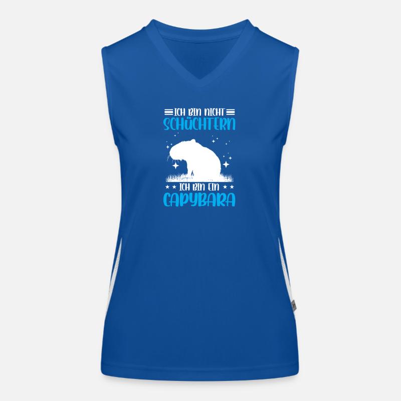 Capybara not shy capybara Women's Functional Contrast Tank Top
