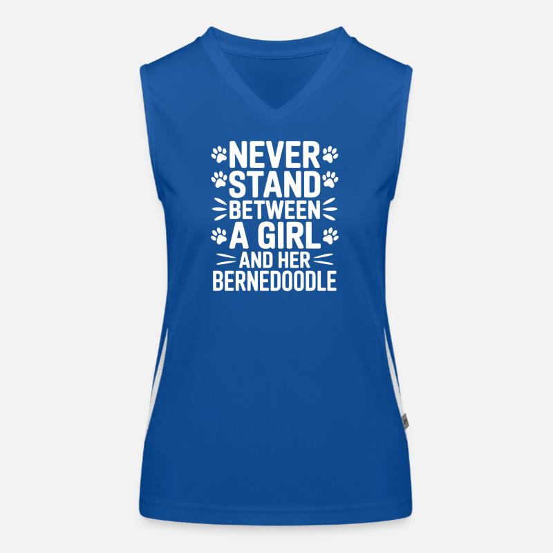 Bernedoodle Spruch Mädchen Bernedoodle Geschenk Funktionelles Kontrast-Tank Top für Frauen