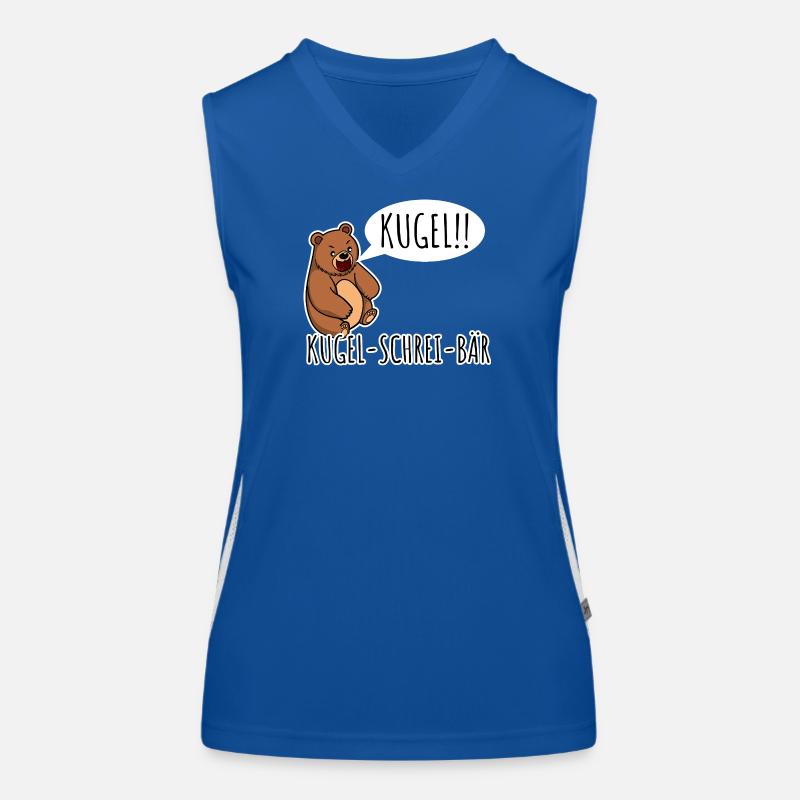 Bullet Scream Bear A bear that screams bullet! Random Women's Functional Contrast Tank Top