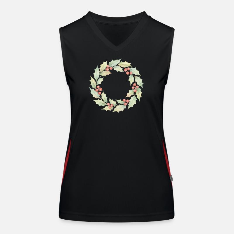 Couronne de houx﻿ Débardeur respirant contrasté Femme
