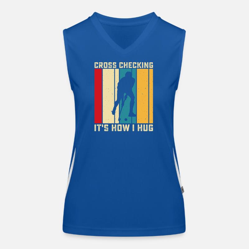 Hockey Eishockey Eishockeyspieler Geschenk Women's Functional Contrast Tank Top