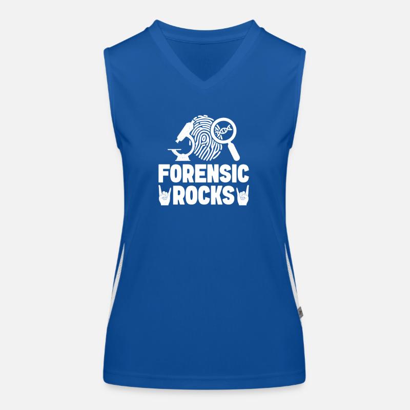 Forensic Analyst Forensic Rocks Squad Crime Lab Women's Functional Contrast Tank Top
