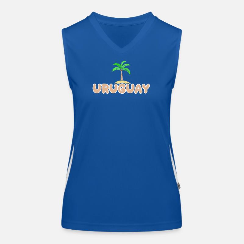 Uruguay comme Uruguay Débardeur respirant contrasté Femme